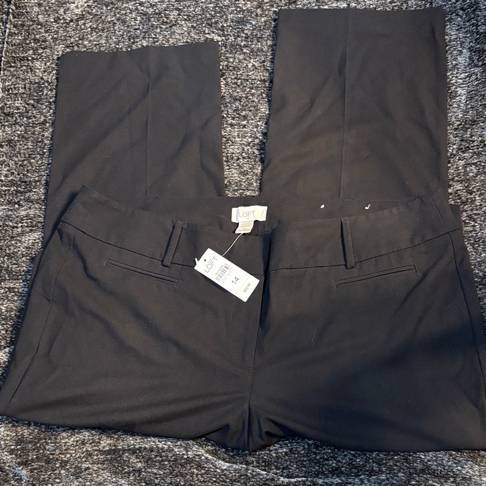 LOFT Women's Black Straight Leg Pants